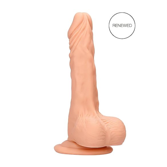 RealRock Dong 10 - Natürlicher Dildo mit Hoden (25cm)