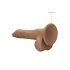 RealRock Dong 10 - naturgetreuer Dildo mit Hoden (25cm) - dunkles Naturton