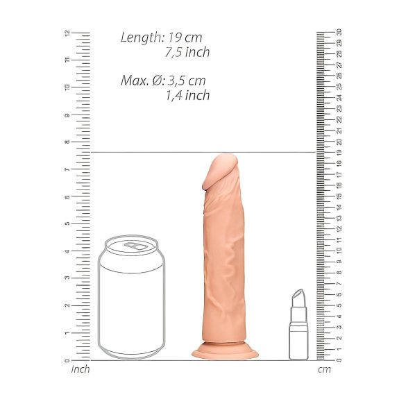 RealRock Dong 7 - naturgetreues Dildo (17 cm)