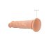 RealRock Dong 10 - naturgetreuer Dildo (25 cm) - naturfarben
