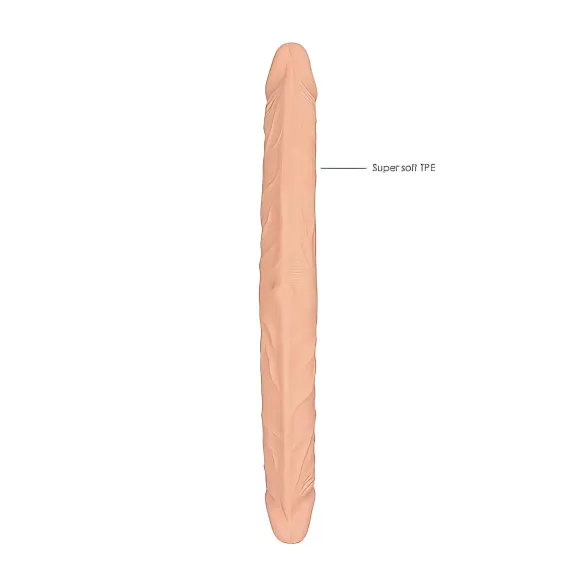 RealRock Double Dong 14 - Doppel-Dildo (36cm) - hautfarben