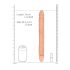 RealRock Doppel-Dildo 14 - Doppeldildo (36cm) - Hautfarbe