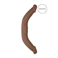 RealRock Double Dong 18 - Doppel-Dildo (46cm) - dunkel natur