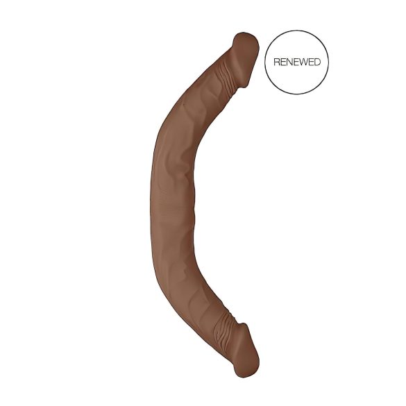 RealRock Double Dong 18 - Doppel-Dildo (46cm) - dunkel natur