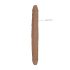 RealRock Double Dong 18 - Doppel-Dildo (46cm) - dunkel natur