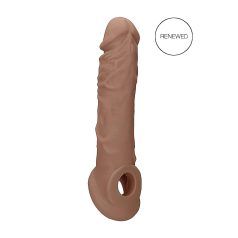   RealRock Penis Sleeve 8 - Penishülle (21cm) - dunkler Naturton