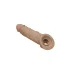 RealRock Penis Sleeve 8 - Penishülle (21cm) - dunkler Naturton