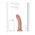 RealRock - realistischer Dildo - 15,5cm (dunkles Natur)