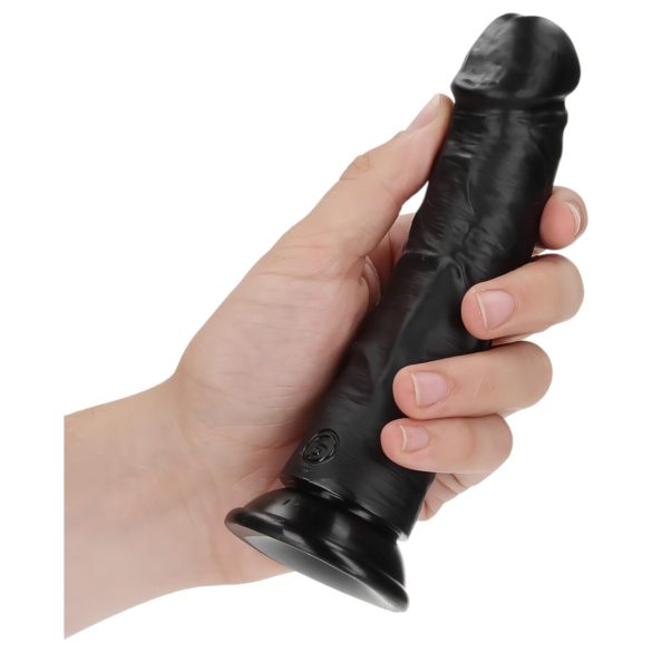 RealRock - Saugnapf-Dildo realistisch - 15,5cm (schwarz)