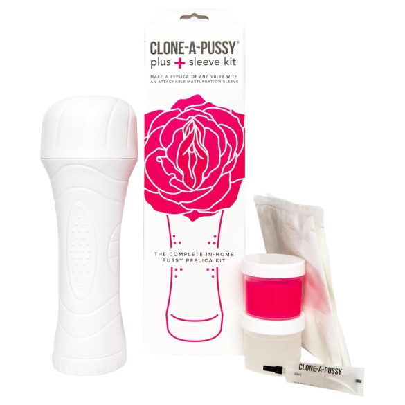 Clone-a-Pussy - Vulvaabdruck- und Manschettenset (Pink)