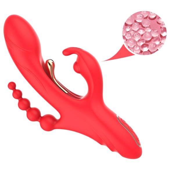 Bestoy - 3-armiger, zungenförmiger Vibrator (Rot)