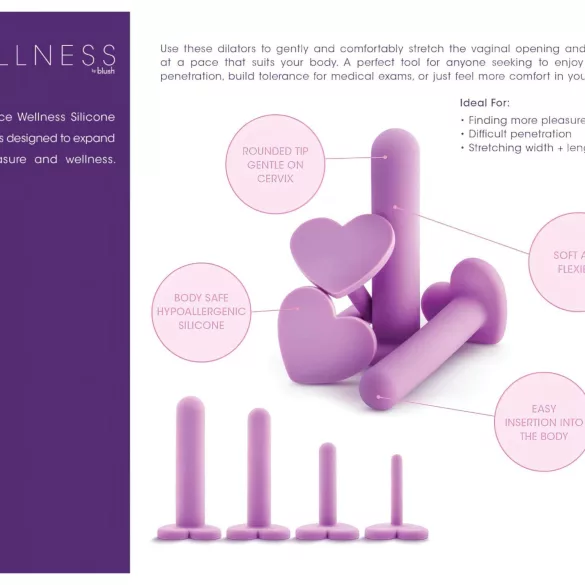 Blush Wellness - Vaginaler Erweiterungssatz (Lila)