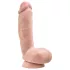 blush Dr. Skin Glide realistische Dildo - 21,5 cm, mit Hoden