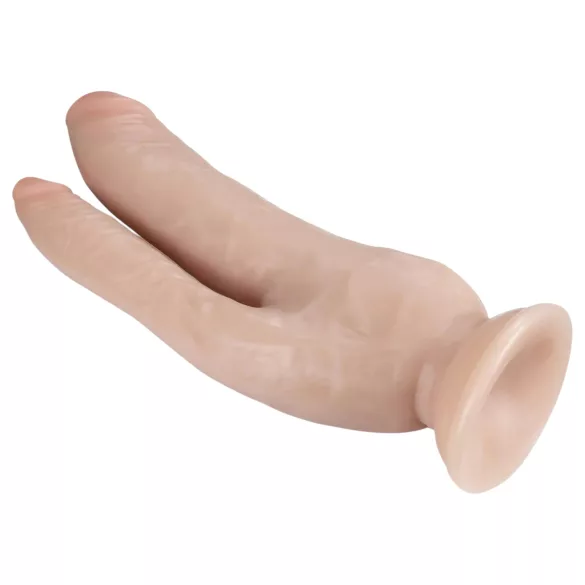 Dr. Skin 8 - Saugnapf Doppel-Dildo (naturfarben)