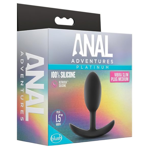 Anal Abenteuer Platinum M - Analplug - Schwarz (Mittel)