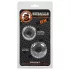 OXBALLS - geripptes Penisring-Set (transparent)