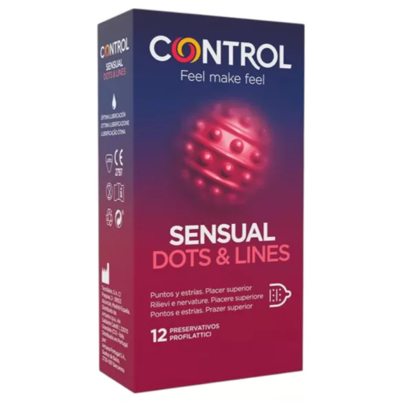 Control - gerippt, genopptes Kondom (12 Stk)