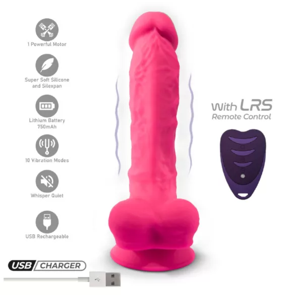 Silexd - Haftrutsch, Häschen Vibrator mit Fernbedienung (Pink)