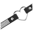 Coquette - Strass-Choker mit Herzanhänger (schwarz)