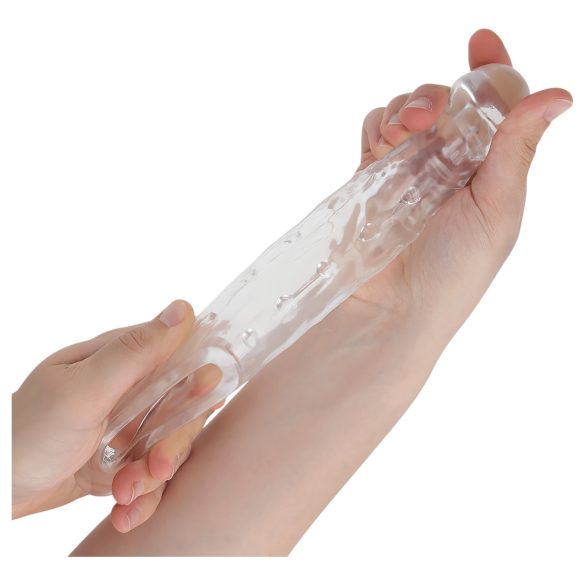 Addicted Toys - Penismantel mit Hodenring - 23cm (transparent)
