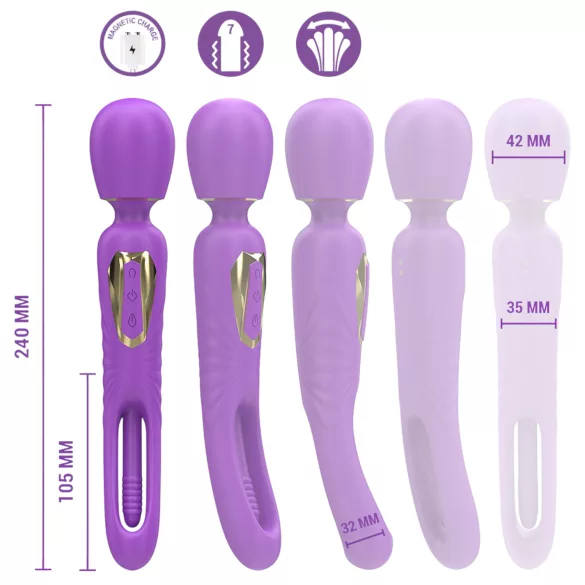Intense Christy - Beweglicher Zungenmassage-Vibrator (Lila)
