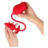 Intense Melanie - 2in1 Beweglicher Zungenklitoris-Stimulator Vibrator (Rot)
