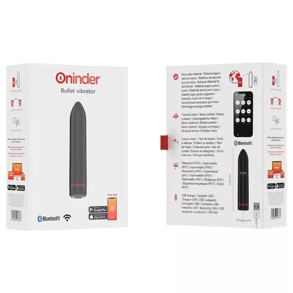 Oninder - App-gesteuerter Vibrator (schwarz)