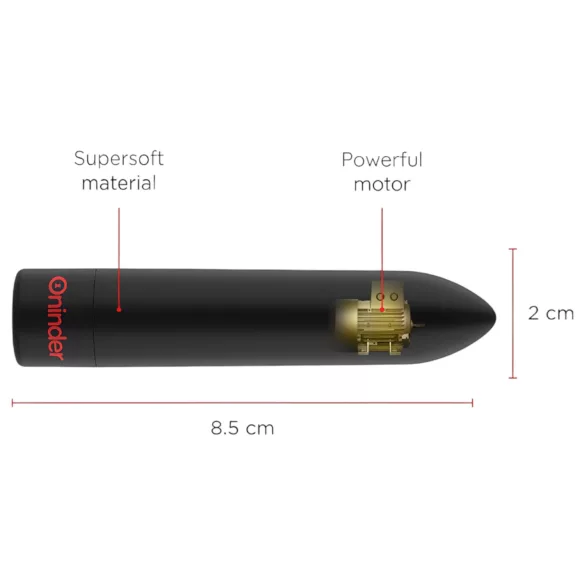 Oninder - App-gesteuerter Vibrator (schwarz)