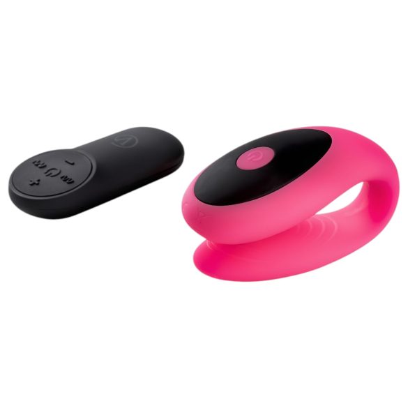 Virgite - Fernbedienbarer Paarvibrator (Schwarz-Pink)