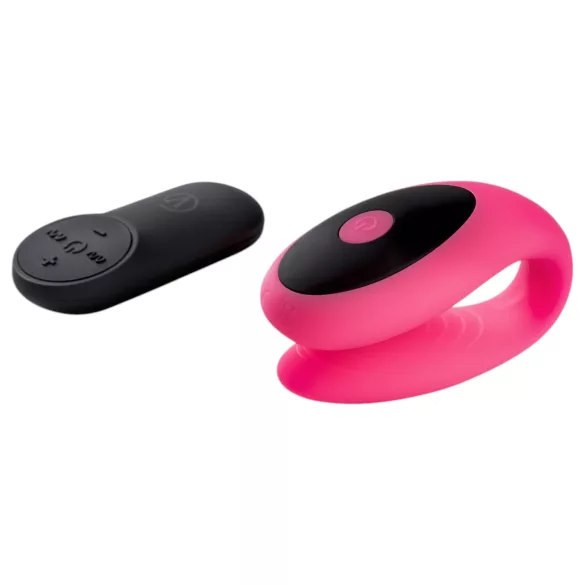 Virgite - ferngesteuerter Paarvibrator (schwarz-pink)