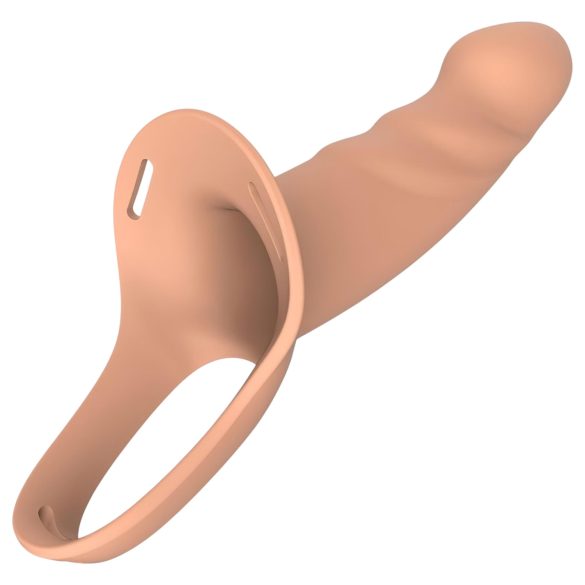 Action StrapOn S - anlegbarer, hohler Dildo (natur)
