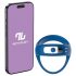 INTOYOU – Intelligenter, vibrierender Penis- und Hodenring (Blau)