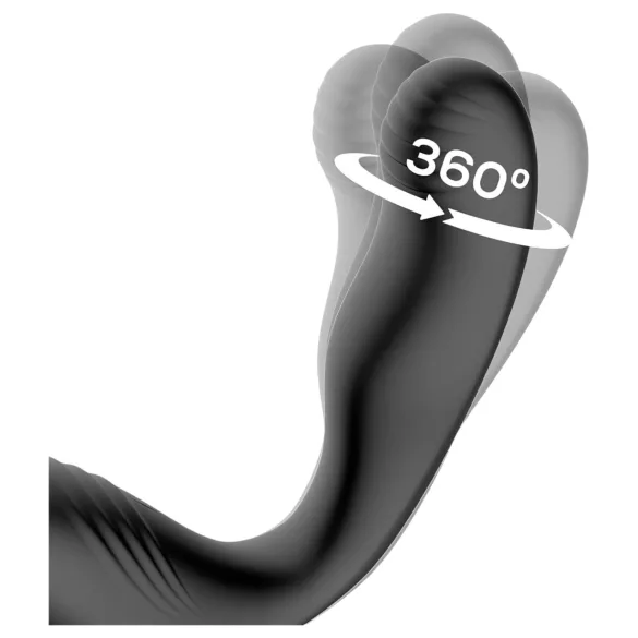 IntoYou Bruce - rotierender Prostata-Vibrator für das Radio mit Doppelschlaufe (schwarz)