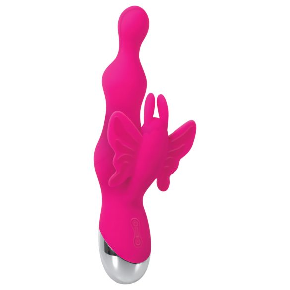 Evolved - Perlen Vibrator mit Klitorisarm (Pink)