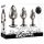 Evolved Black Gem - Metall Analdildo-Set mit schwarzem Stein (Silber)