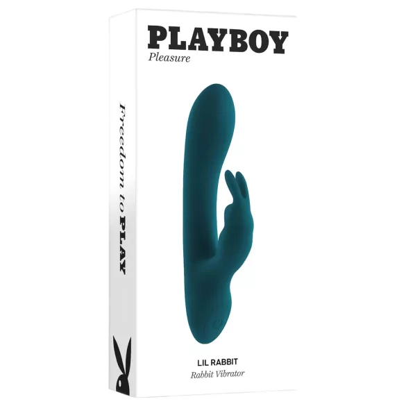 Playboy Rabbit - Akkus, wasserdichter Klitorisstimulator (türkis)