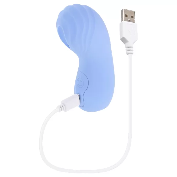 Evolved - Texturierter Fingervibrator (Blau)