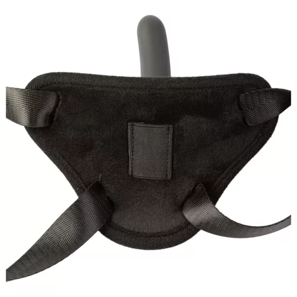 Sei Mio - anpassbarer Dildo mit Harness - 12,5 cm (schwarz)
