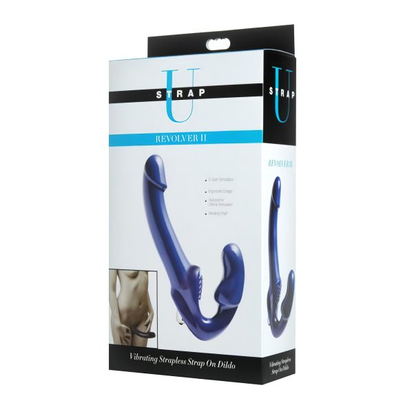 Strap U Revolver II - Aufladbarer Vibrator (blau)