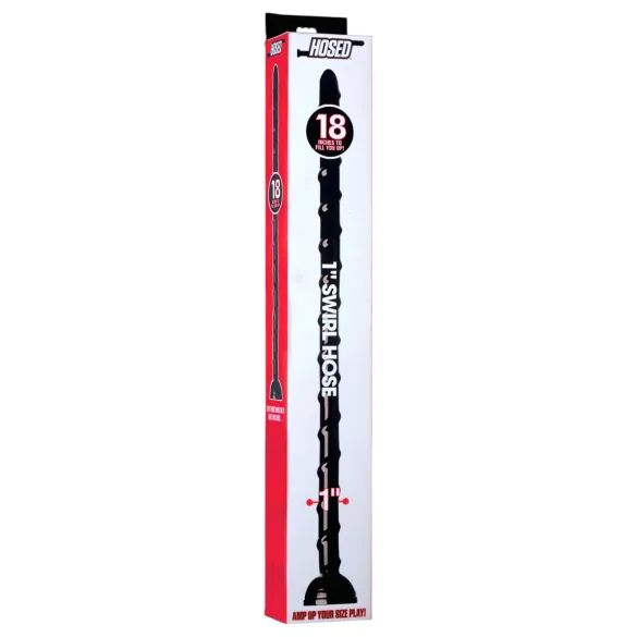 Hosed Swirl Dünne Analschlange 18 - Anal-Dildo (schwarz)