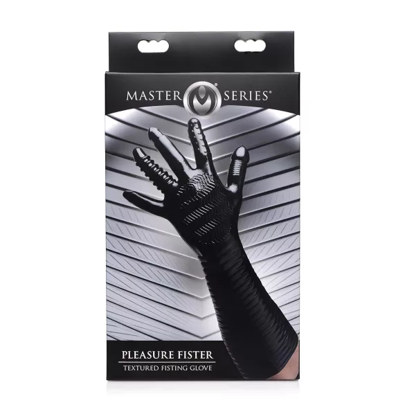 XR Brands - Pleasure Fister - strukturierter Fisting-Handschuh (schwarz)