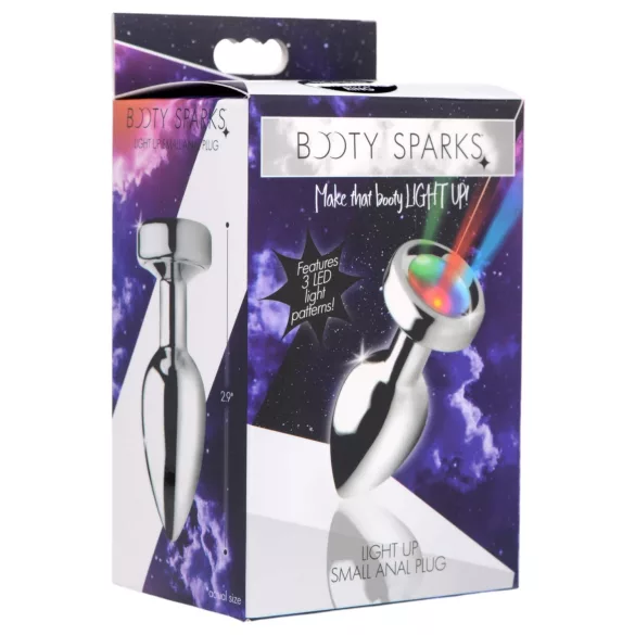 Booty Sparks - Leuchtender Analplug - Klein (Silber)
