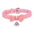 Master Series Golden Kitty - Halsband mit Schleife und Glöckchen (Rosa)