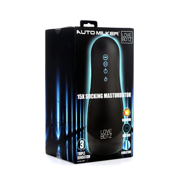 Lovebotz Auto Milker - wasserdichter Sauger-Vibrator (schwarz)