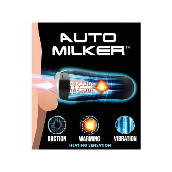 Lovebotz Auto Milker - wasserdichter Sauger-Vibrator (schwarz)