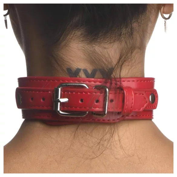 Strict - Halsband Körpergeschirr (rot) - M/L