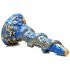 Creature Cocks Kraken - Spiral-Oktopus-Dildo - 21cm (Gold-Blau)