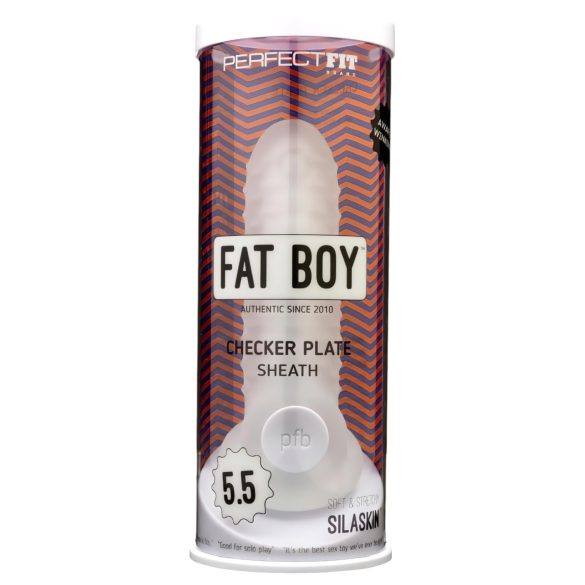 Fat Boy Checker - Penis-Mantel, Weiß (15 cm)