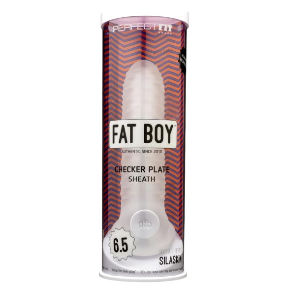 Fat Boy Checker Box - Penishülle (17cm) - weiß