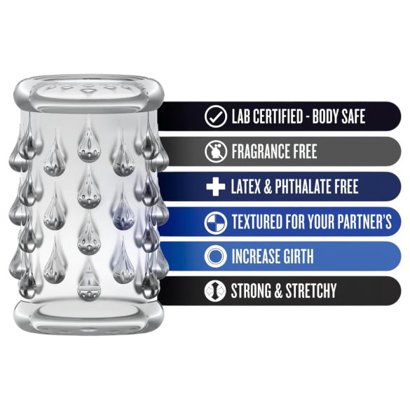 Stay Hard - Kugel-Penismanschette (transparent)